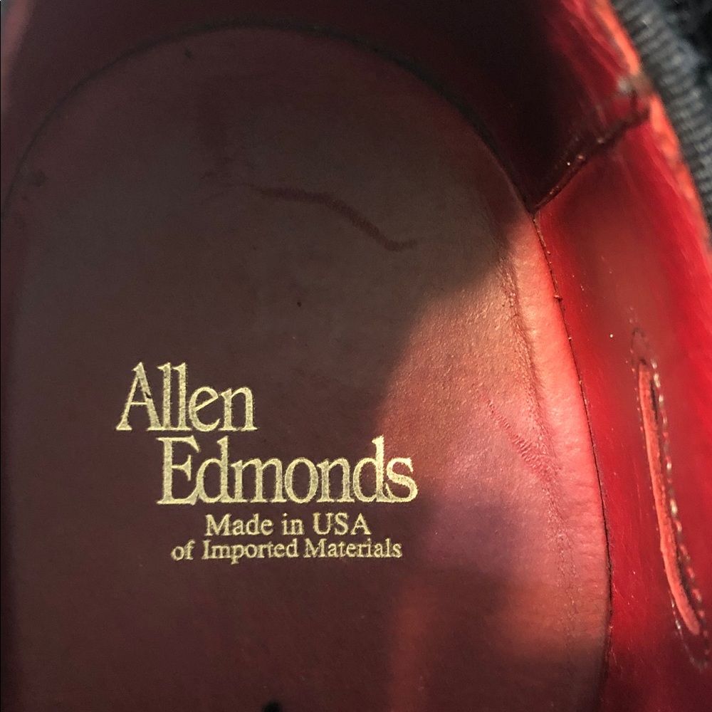 Allen Edmunds Carlyle Plain-toe Oxford Dress Shoe Men’s Size 12 - Picture 8 of 11